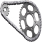 Chain cover, chain and Sprockets