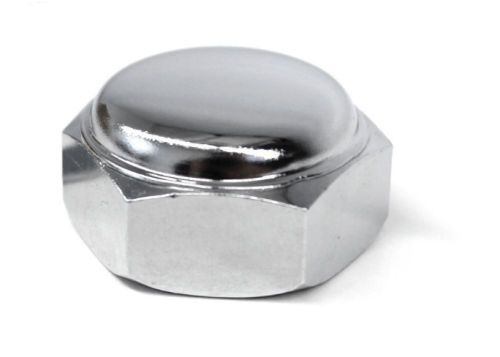 STEERING STEM TOP NUT - CHROME