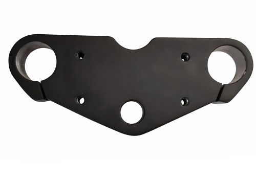 TOP STEERING PLATE - SATIN BLACK