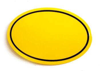 R. OVAL BOARD CADWELL - YELLOW