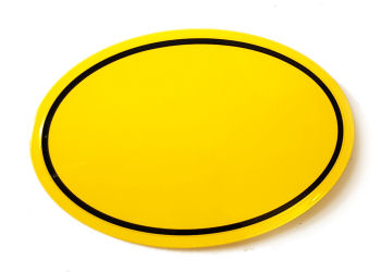 L. OVAL BOARD CADWELL - YELLOW