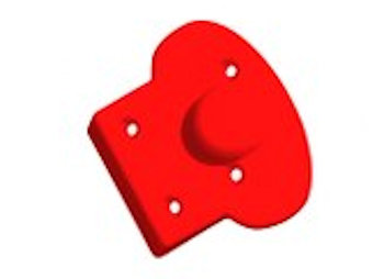 MODENA NUMBER PLATE LIGHT HOLDER - RED