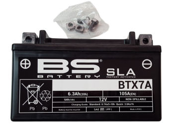 BATTERY BS BTX7A 12V 6.3AH