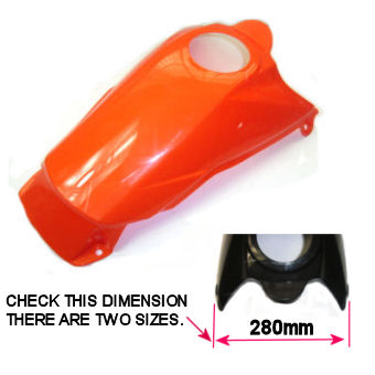 FUEL TANK COVER - ORANGE