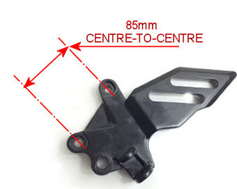 R7 LEFT FOOTREST BRACKET ONLY - 85mm CENTRES