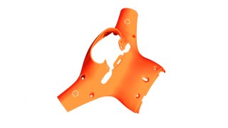 LOWER HANDLEBAR COVER - ORANGE