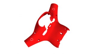 MODENA LOWER HANDLBAR COVER - RED