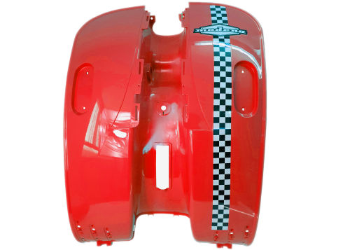 MODENA LEG SHIELD - RED CHEQUERED