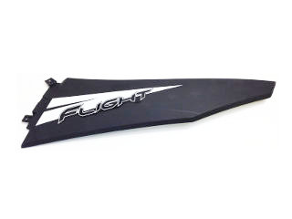 A9 LEFT SIDE SKIRT-BLACK/WHITE DECAL