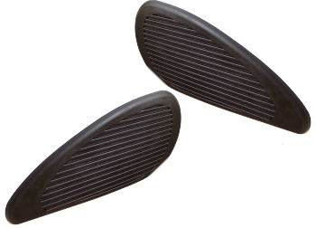 thumbnail image 2 of Black Rubber Tank Knee Grips For Kawasaki A7 B1L B1LA 125 - Left & Right Pair 2 of 5