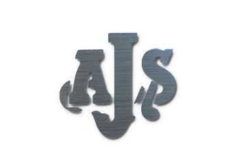 AJS DECAL 45mm BRUSHED SILVER