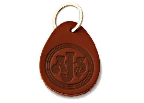 AJS - KEY RING - TAN/NATURAL