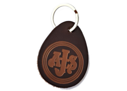 AJS - KEY RING - DARK BROWN/BROWN