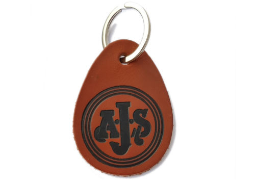 AJS - KEY RING - TAN/BLACK