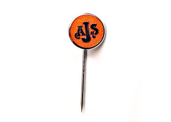 AJS PIN BADGE (ROUND - ORANGE)