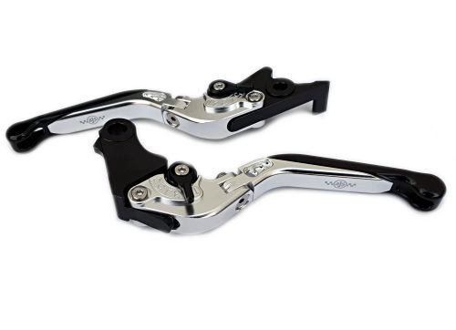 ADJUSTABLE CONTROL LEVER SET - SILVER/BLACK