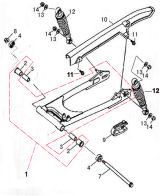 Rear Suspension, Stands & Swinging Arm