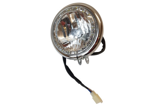 HEADLIGHT ASSY  CHROME - HALOGEN/LED