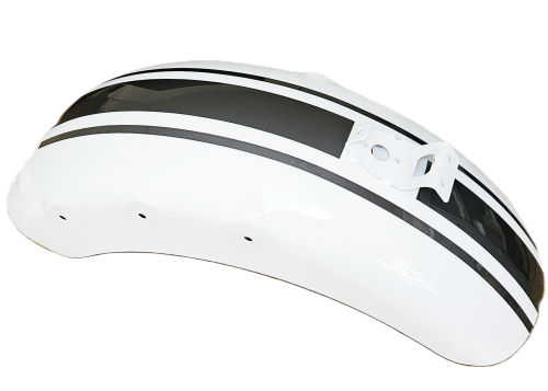 DAYTONA REAR FENDER - WHITE/GREY STRIPES STRIPE