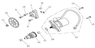 STARTER MOTOR , OIL PUMP