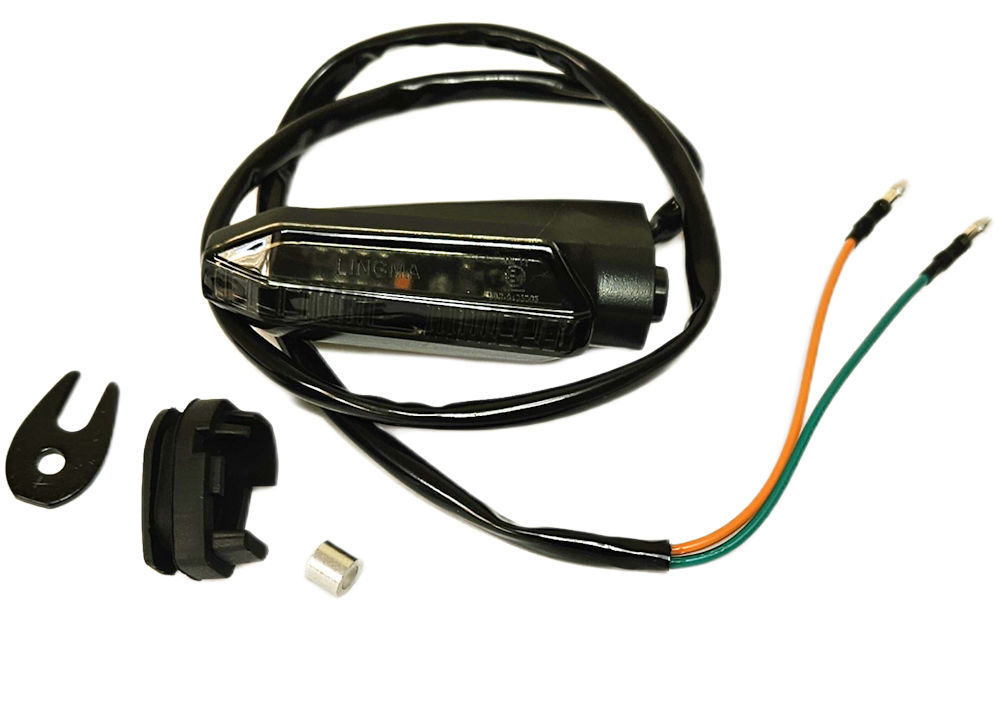 RR. L. TURNING LIGHT - 66cm CABLE ORG/GRN