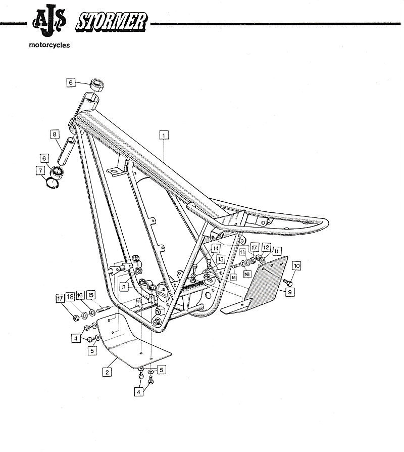 Section E - Frame, skid plate, engine shield