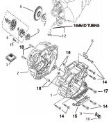 CRANKCASE AND OIL PUMP