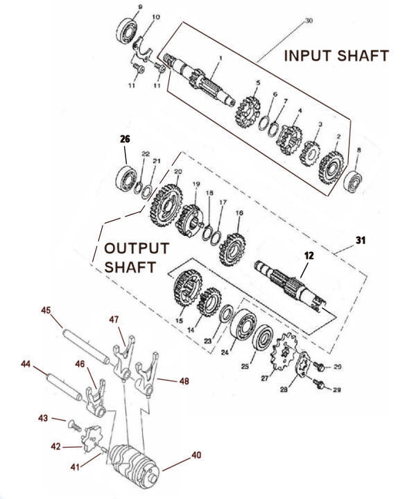TRANSMISSION AND SELECTOR MECHANISM