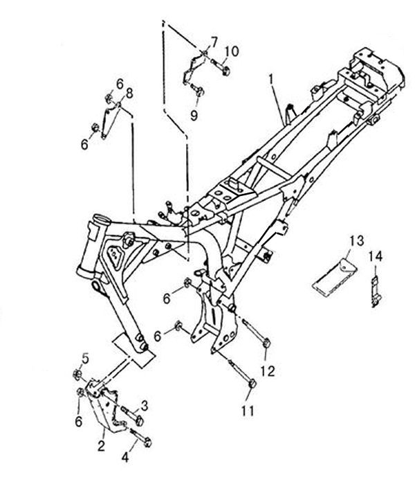 FRAME AND ENGINE MOUNTS