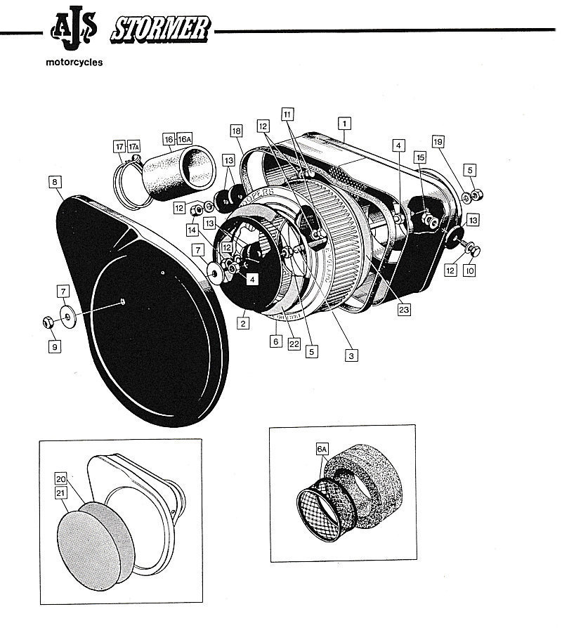 Section F - Airbox and side number plate