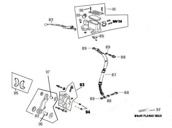 FRONT BRAKE, LEVER & SWITCHES