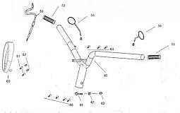 HANDLEBAR AND ASSOCIATED PARTS