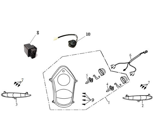 HEADLIGHT & FR. FLASHERS