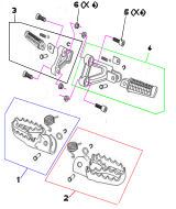 Front and Rear Footrests