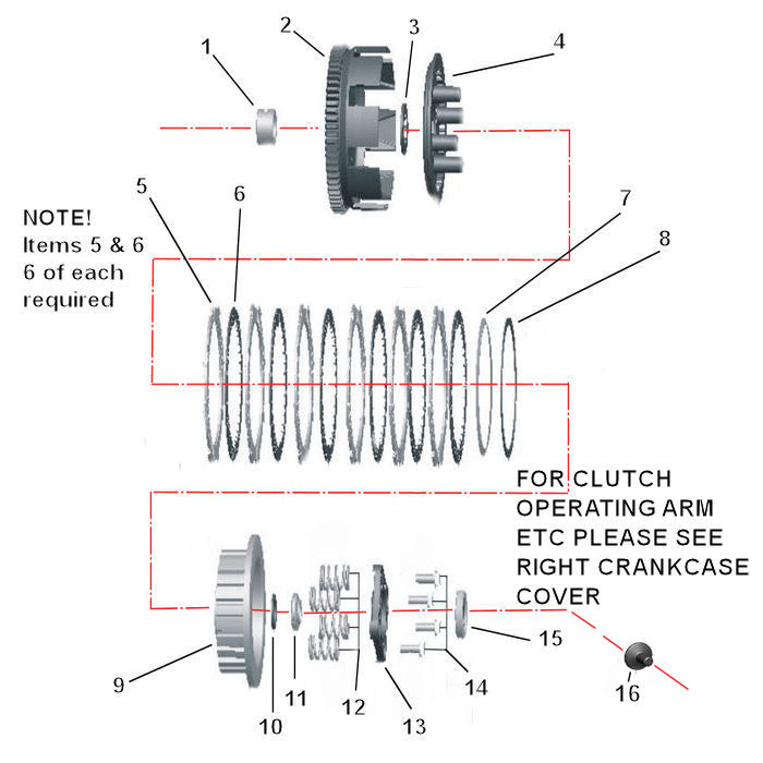 MK2 CLUTCH PARTS