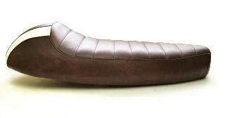 Modena Racing Seat Brown White Stripe