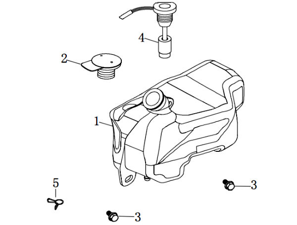 2 Stroke Oil Tank