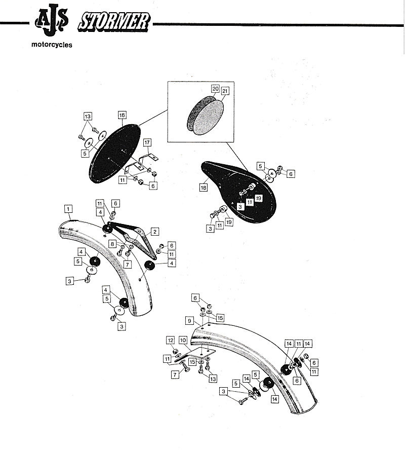 Section Q - Fenders and number plates