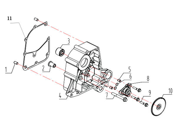 Right Crankcase & Oil Pump