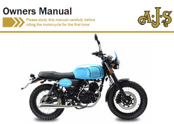 TEMPEST SCRAMBLER 125 OWNERS MANUAL