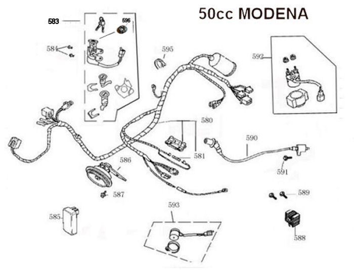 50cc LOOM AND ACCESSORIES