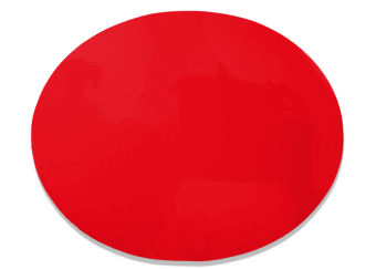 STICK ON BACKGROUND - OVAL - RED