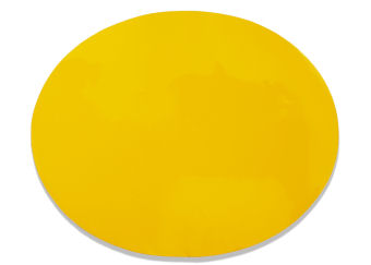 STICK ON BACKGROUND - OVAL - YELLOW