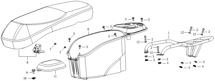 Seat & rear Rack