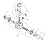 Crankshaft and Piston