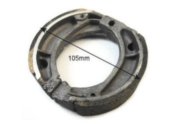 DD50E REAR BRAKE SHOE SET (PAIR)