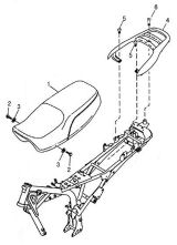 SEAT, REAR RACK & FIXINGS