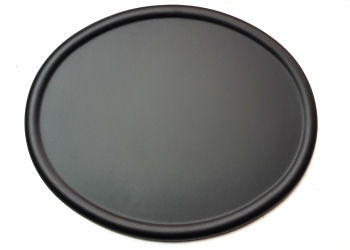 OVAL NUMBER PLATE - BLACK